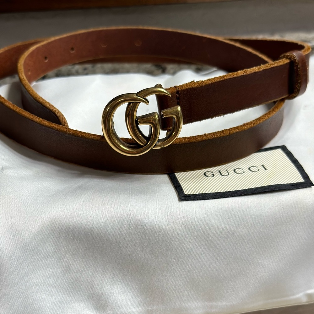 Gucci Marmont thin belt sz 90